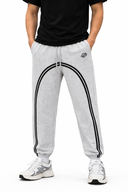 Sun Fade Contrast Tape Fleece Jogged Sweatpants