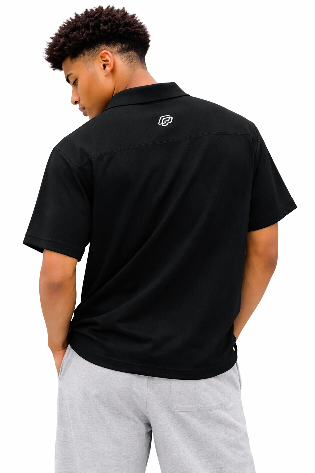 Unisex Quarter-Zip Polo Shirt