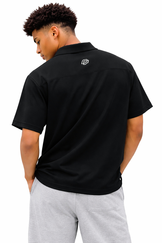 Unisex Quarter-Zip Polo Shirt