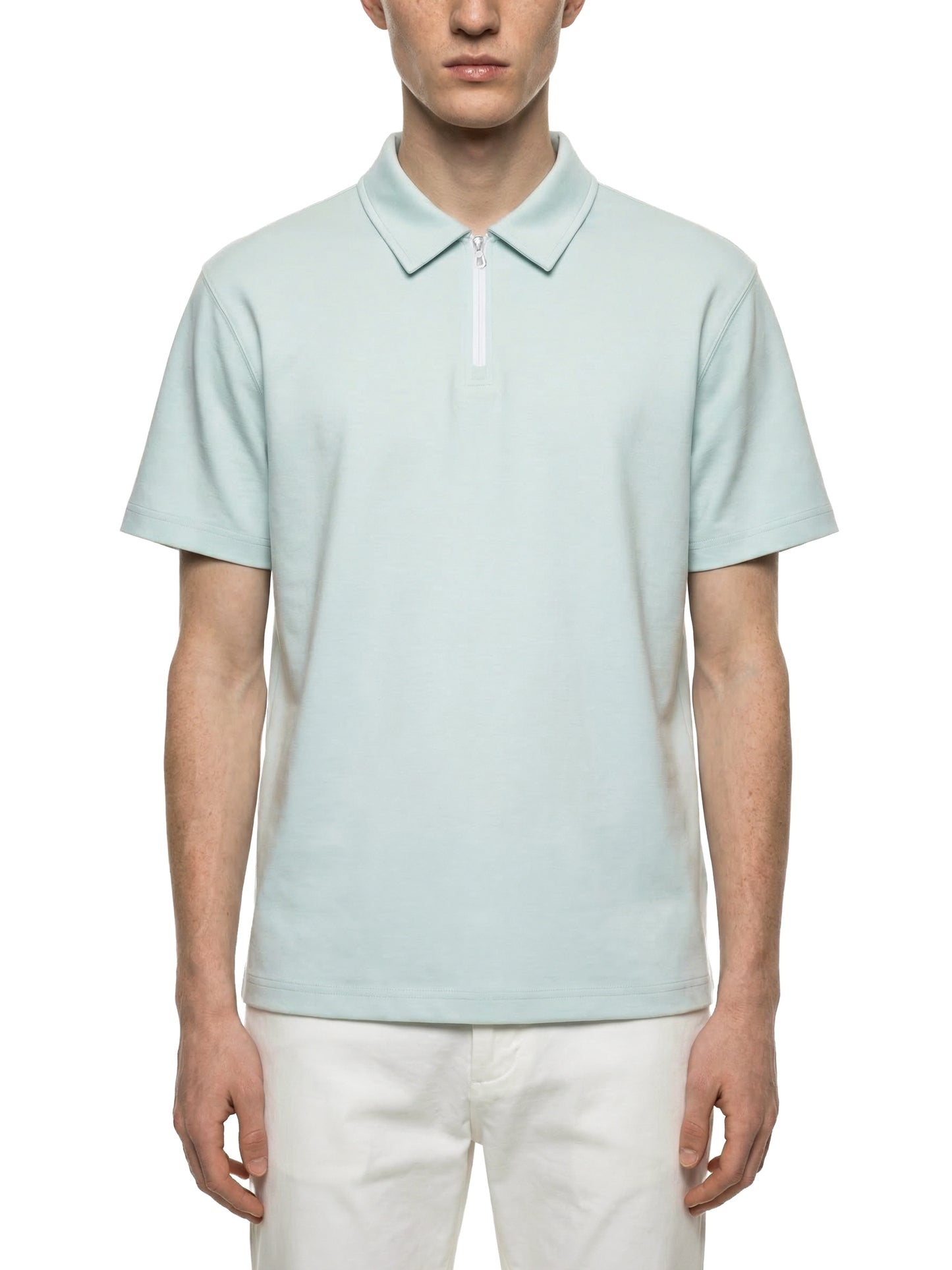 Unisex Quarter-Zip Polo Shirt