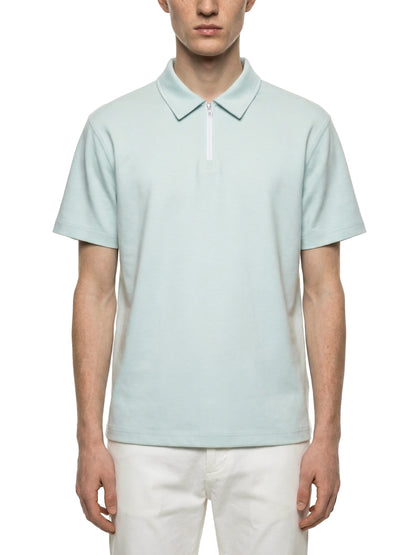 Unisex Quarter-Zip Polo Shirt