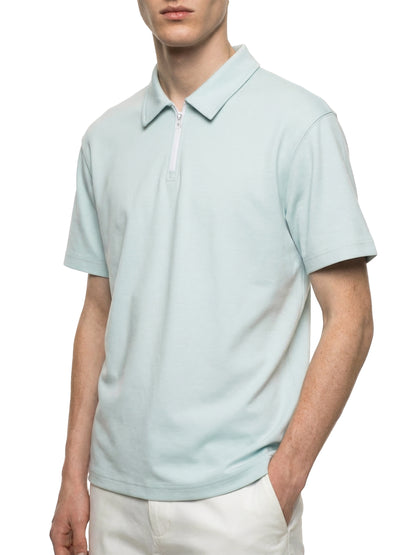 Unisex Quarter-Zip Polo Shirt
