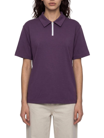 Unisex Quarter-Zip Polo Shirt